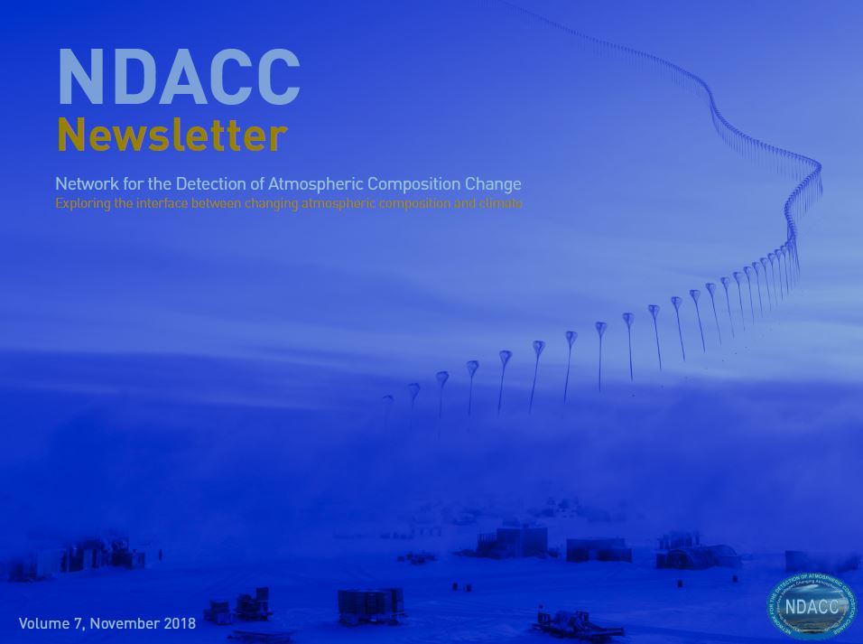 Latest NDACC Newsletter cover image