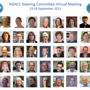Picture of NDACC Steering Committee virtual meeting attendees, 13-16 September 2021