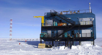Photo of South Pole, Antarctica station